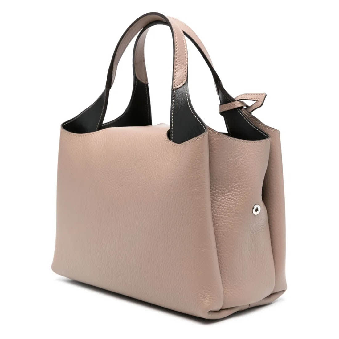 Tod's Boston Beige Leather Tote Bag-2