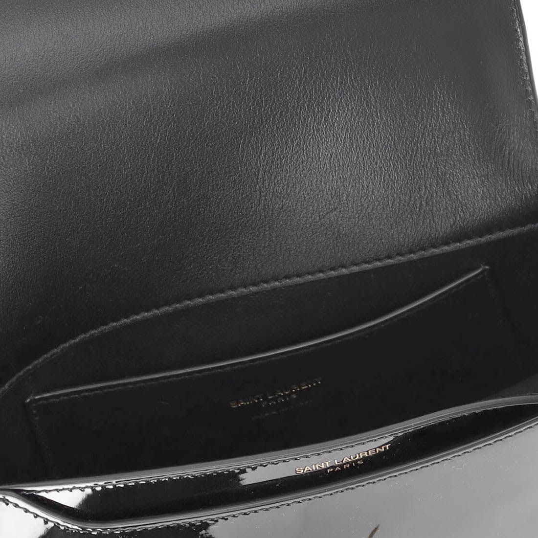 YSL Voltaire Patent Leather Black Shoulder Bag-4