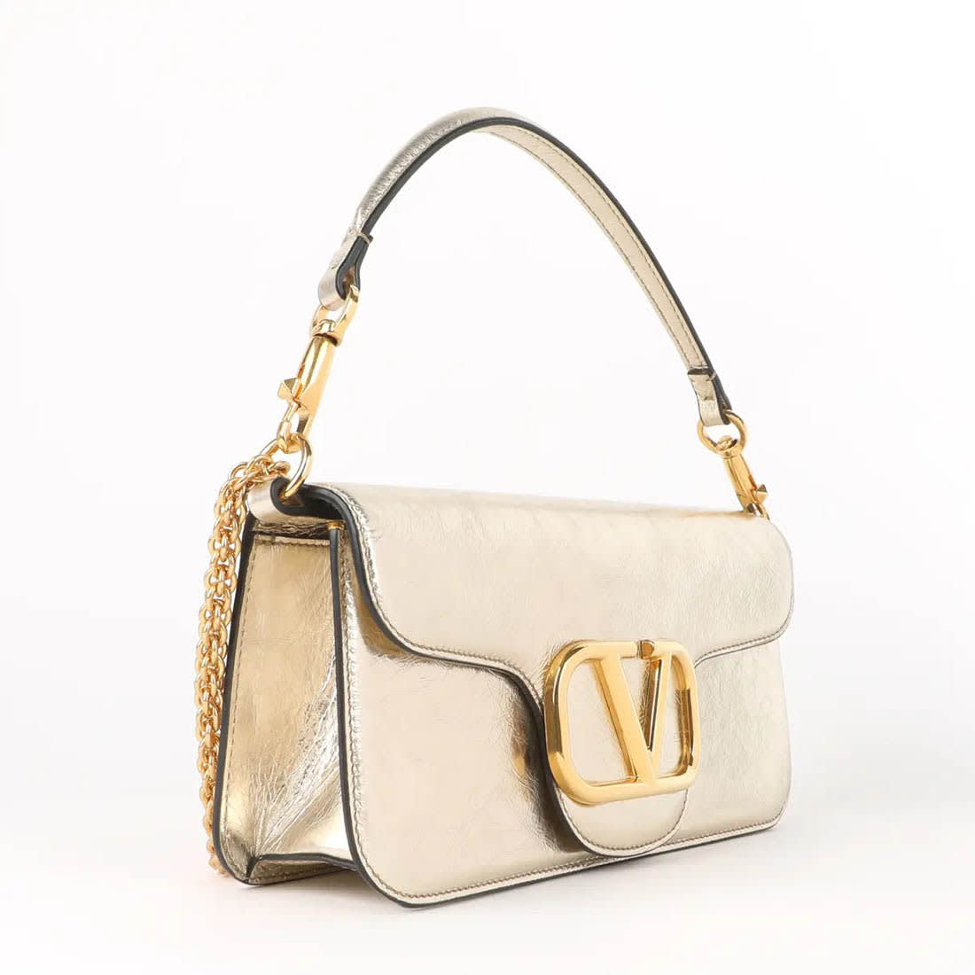 Valentino Locò Silver Crossbody Bag-2