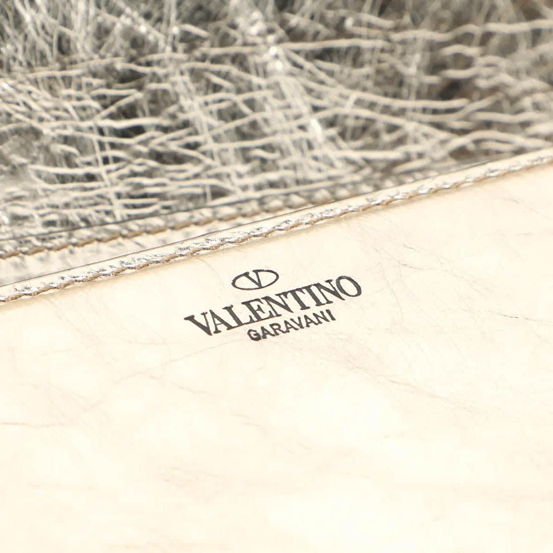 Valentino Locò Silver Crossbody Bag-4