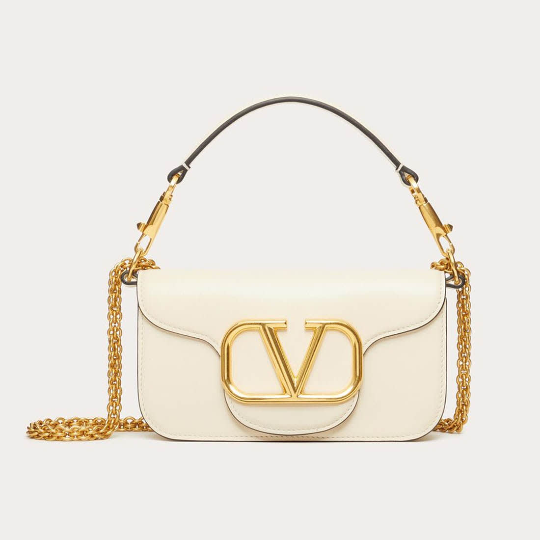 Valentino Garavani White Small Shoulder Bag-0