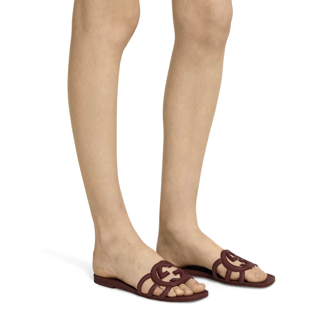 Gucci Brown Women's Interlocking G slide sandal-5