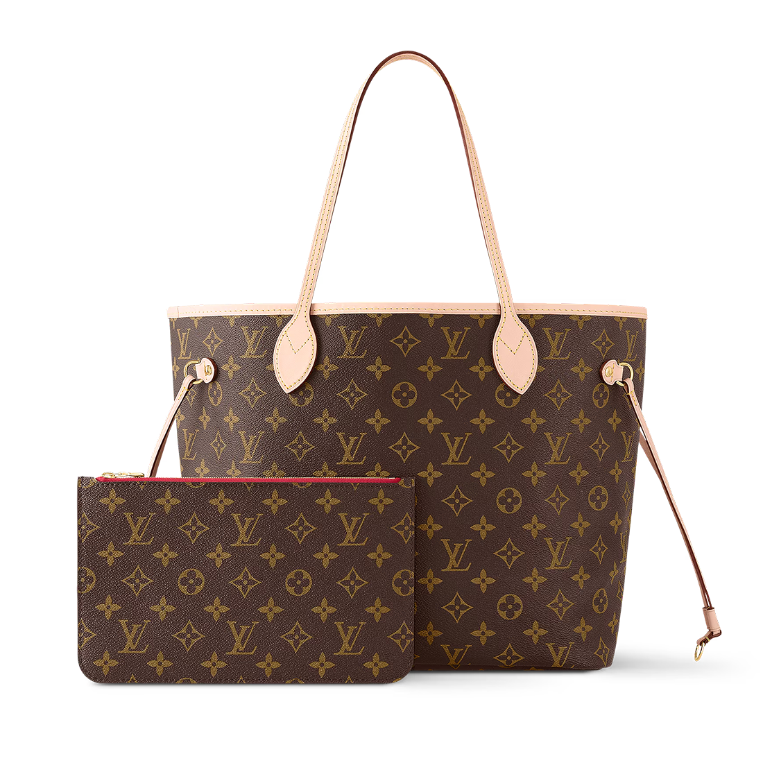 Louis Vuitton Neverfull Brown Shoulder Bag-0