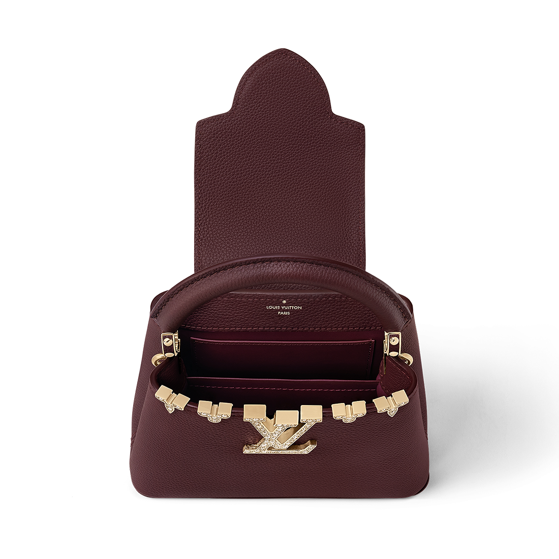 Louis Vuitton Capucines Wine Shoulder Bag-3