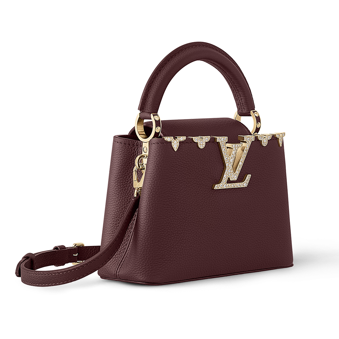 Louis Vuitton Capucines Wine Shoulder Bag-2