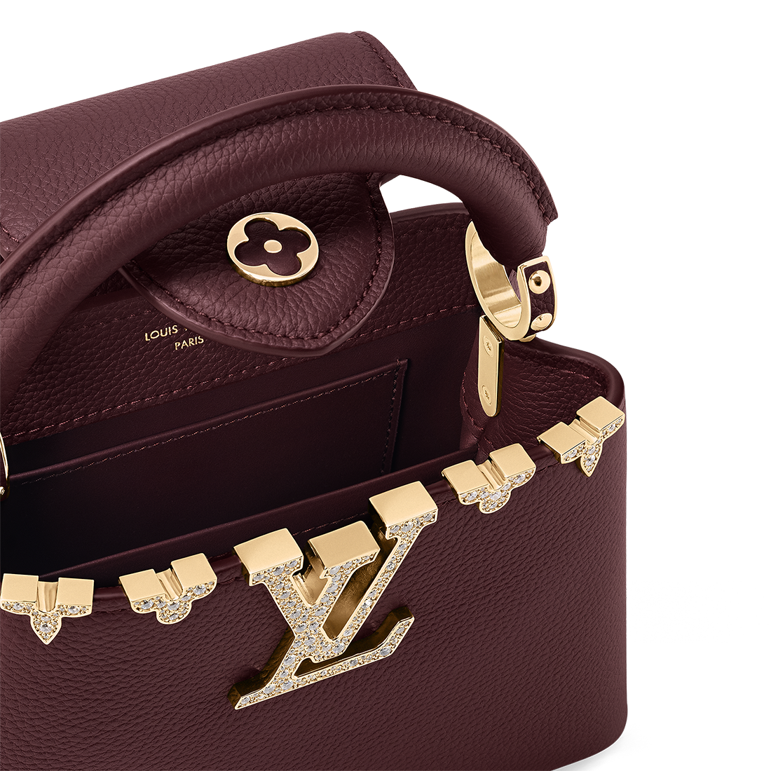 Louis Vuitton Capucines Wine Shoulder Bag-5