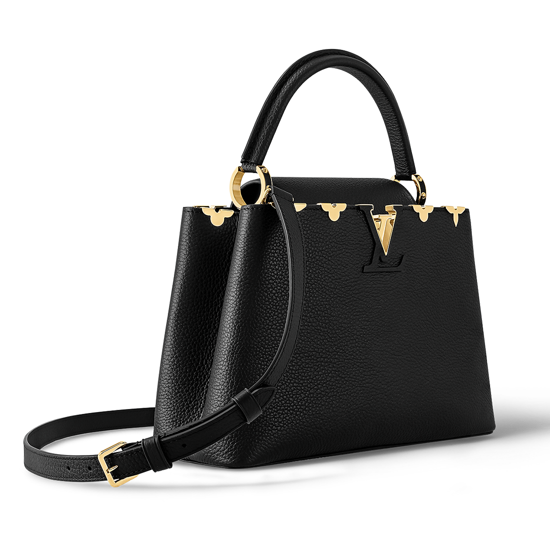 Louis Vuitton Capucines Black Shoulder Bag-2