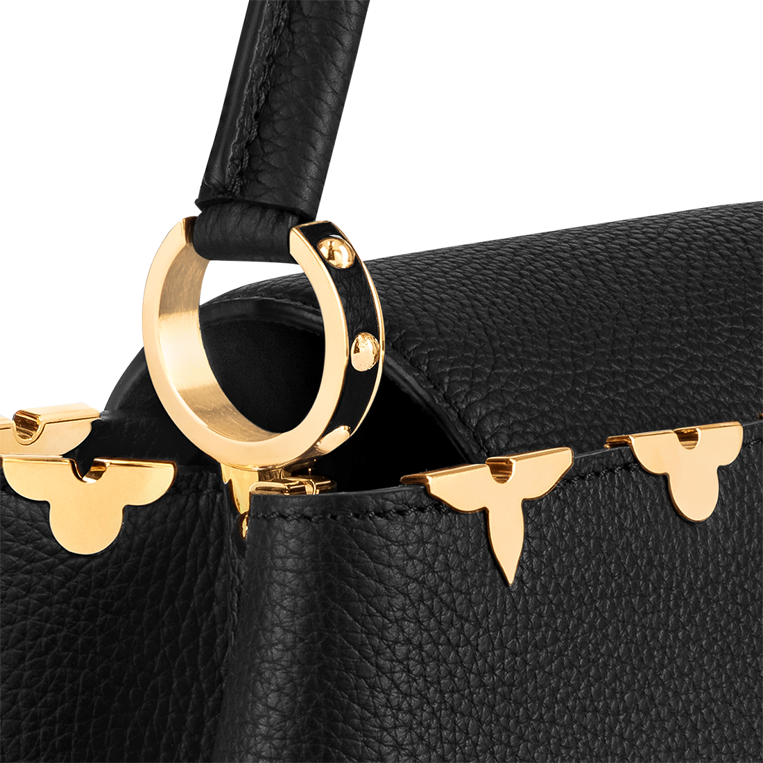 Louis Vuitton Capucines Black Shoulder Bag-6