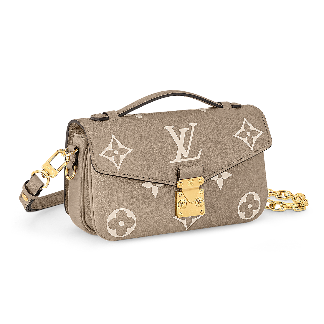 Louis Vuitton East West Metis Pochette Beige Handbag-1