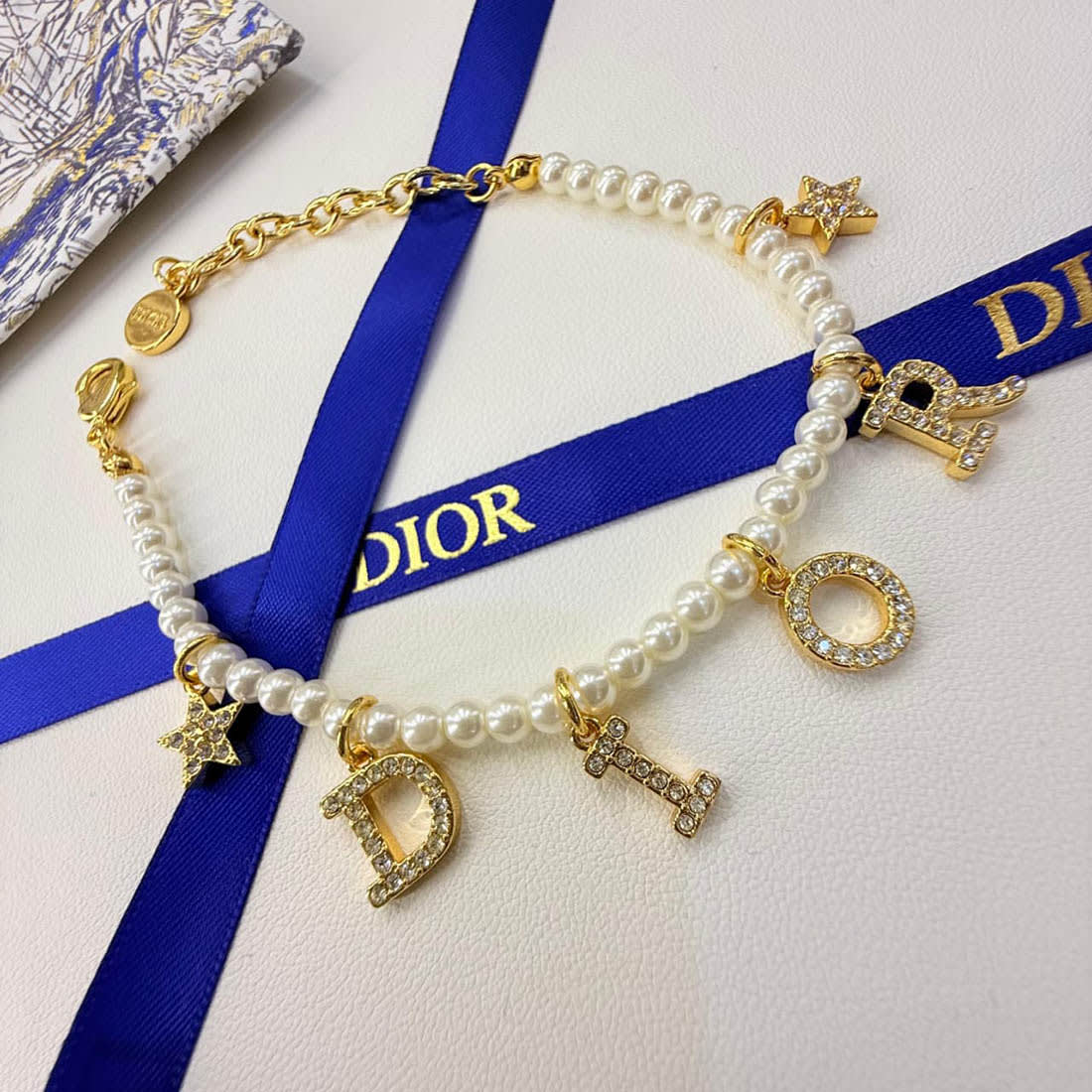 Dior Pearl Star Gold Color Women’s Bracelet-2