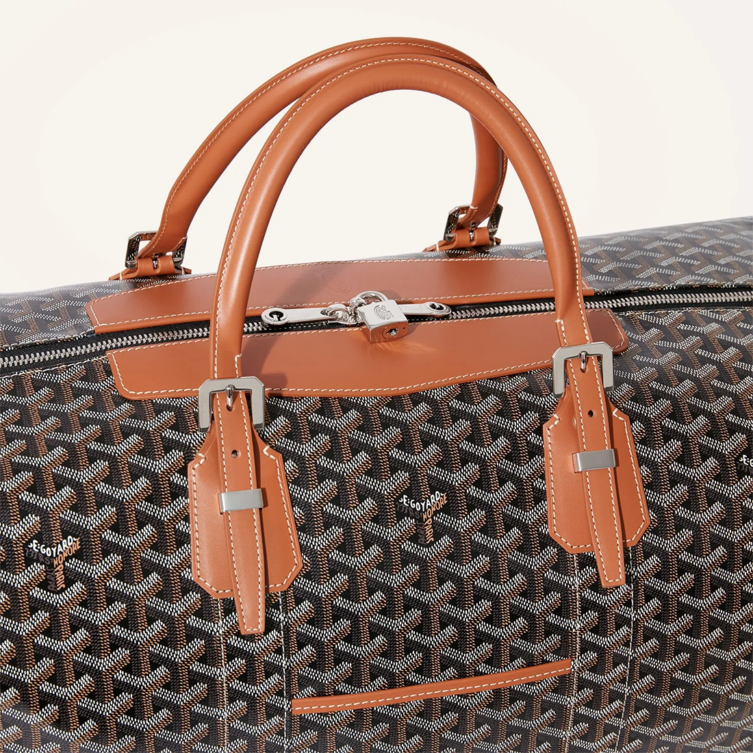 Goyard Bowling 55 Brown Duffle Bag-2