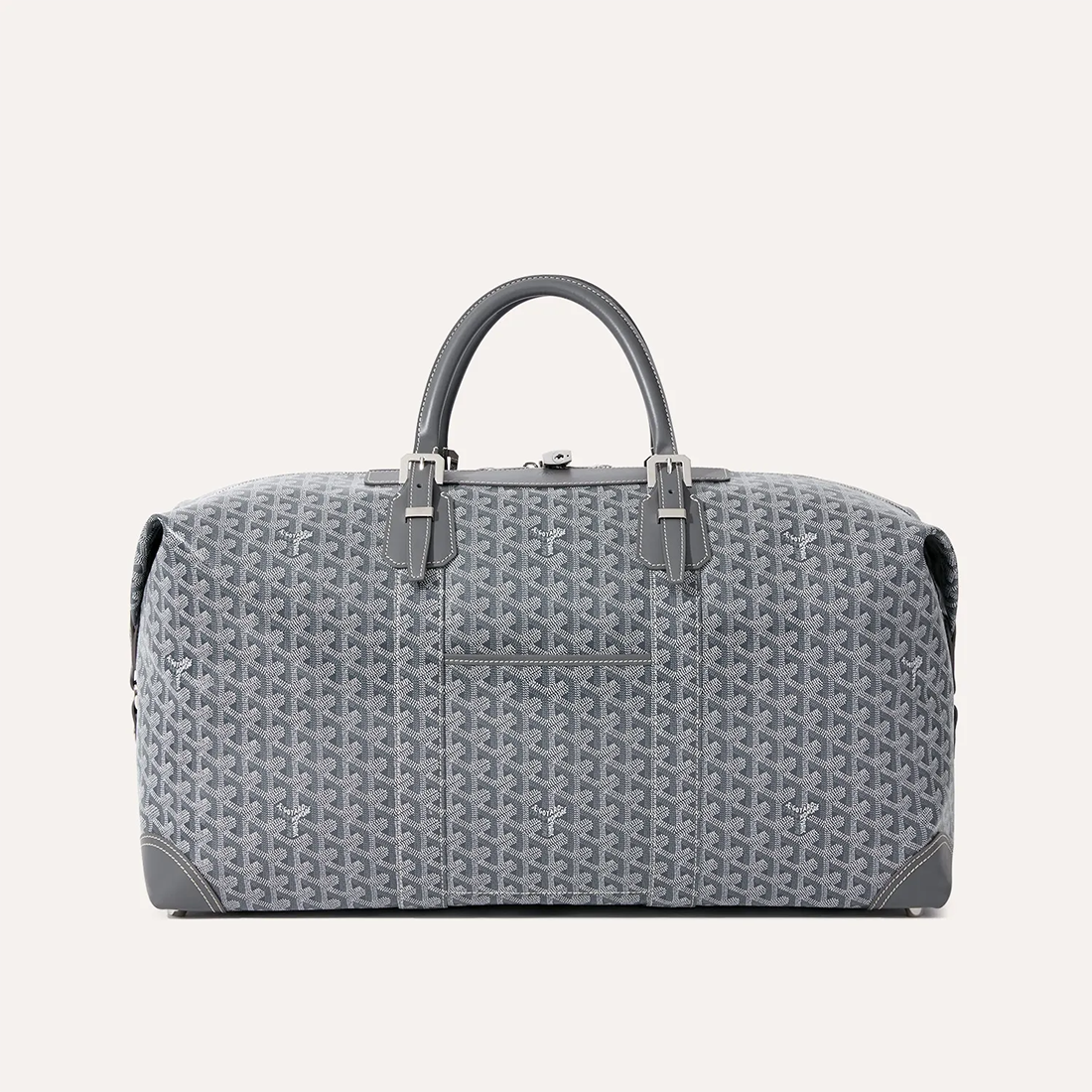 Goyard Bowling 55 Grey Duffle Bag-0