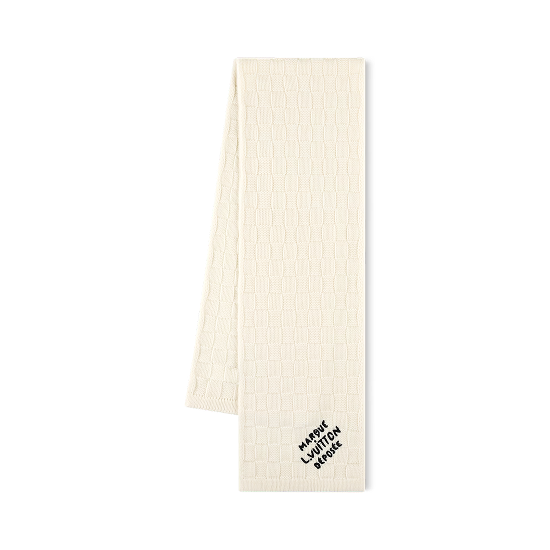 Louis Vuitton Damier White Snug Scarf M90841-0