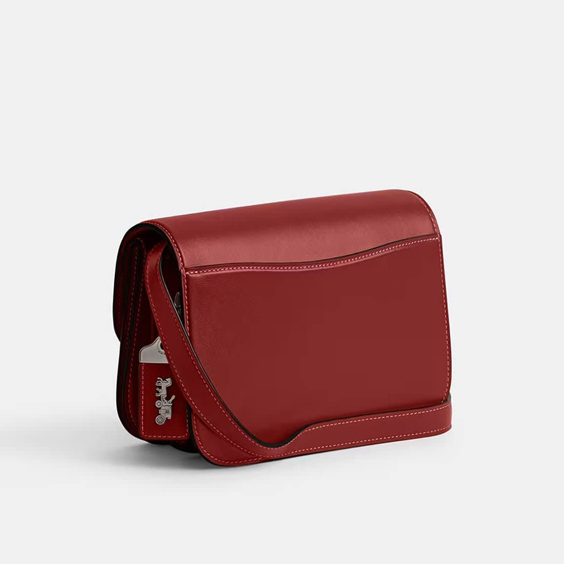 Coach Idol Signature Red Handbag-2