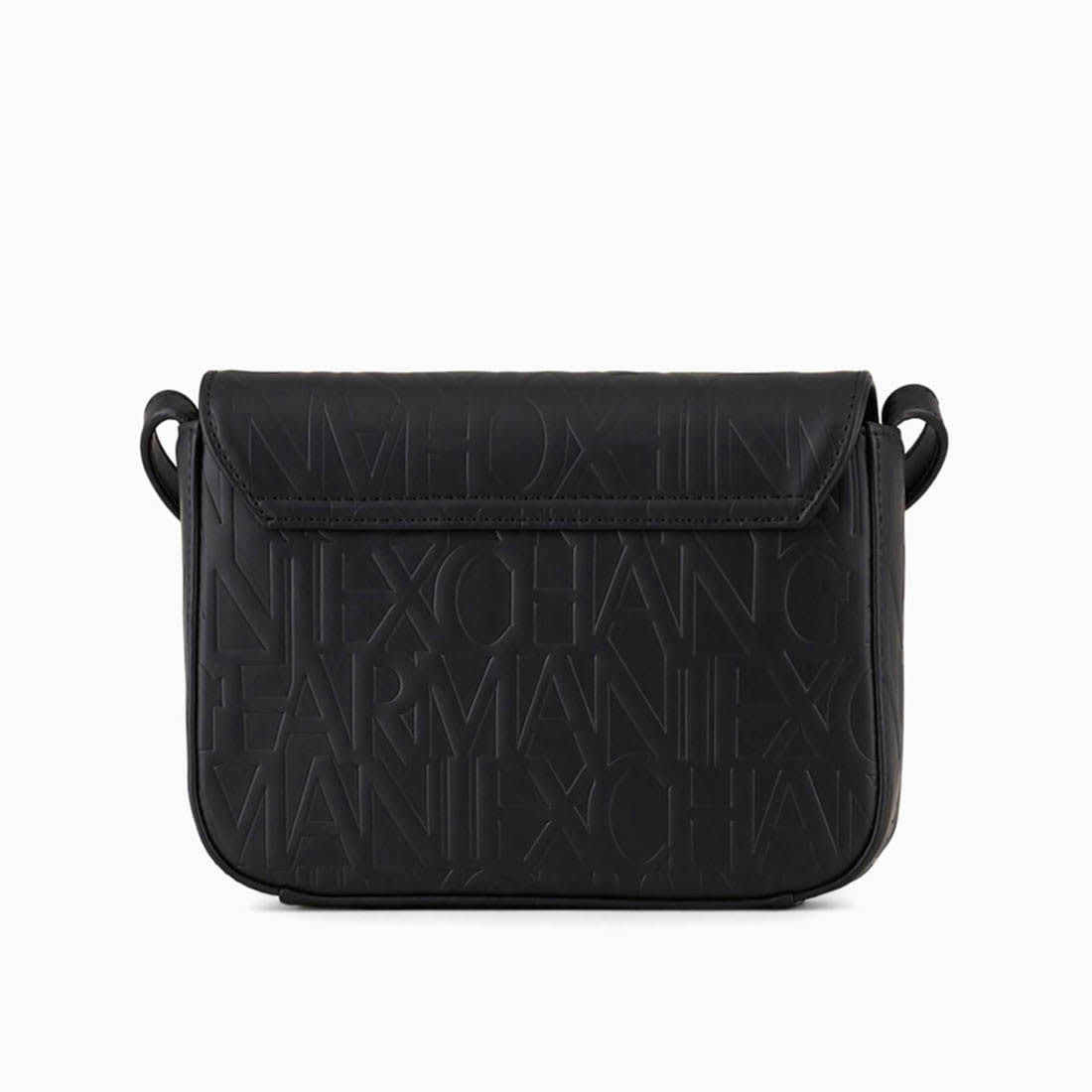 Armani Exchange Emboss Logo Black Crossbody Shoulder Bag-2