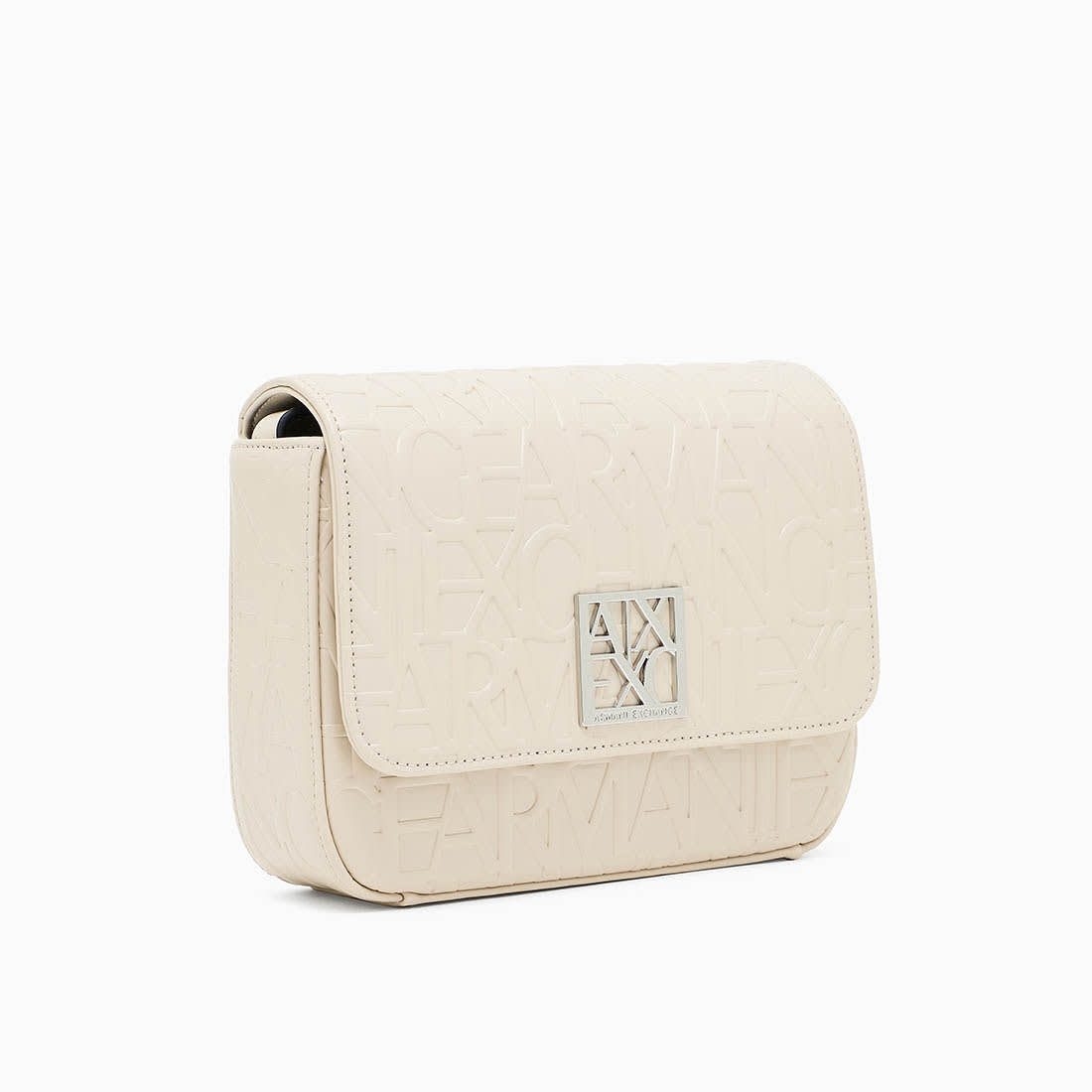 Armani Exchange Emboss Logo White Crossbody Shoulder Bag-1