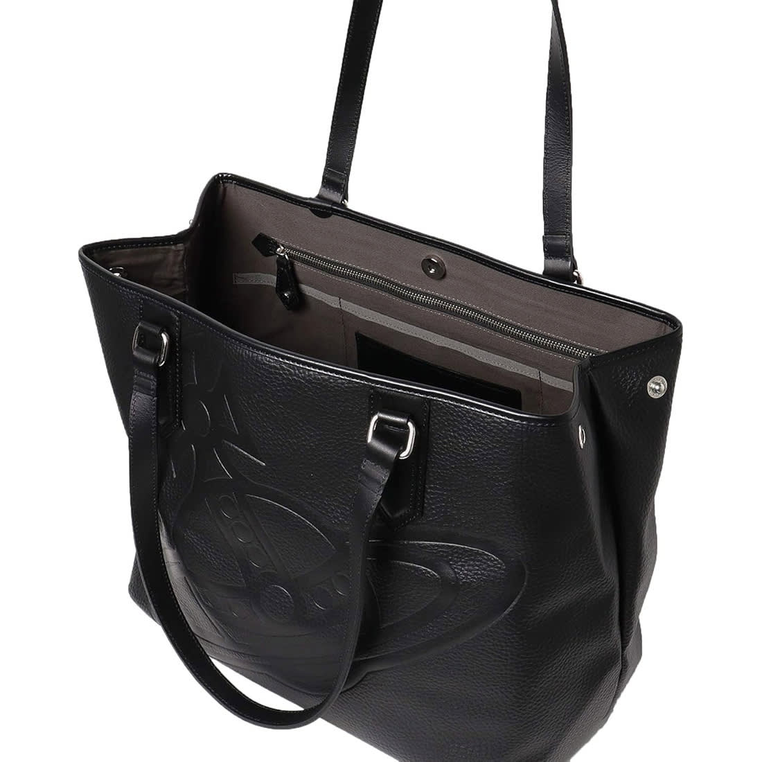 Vivienne Westwood Hamilton Black Tote Bag-3