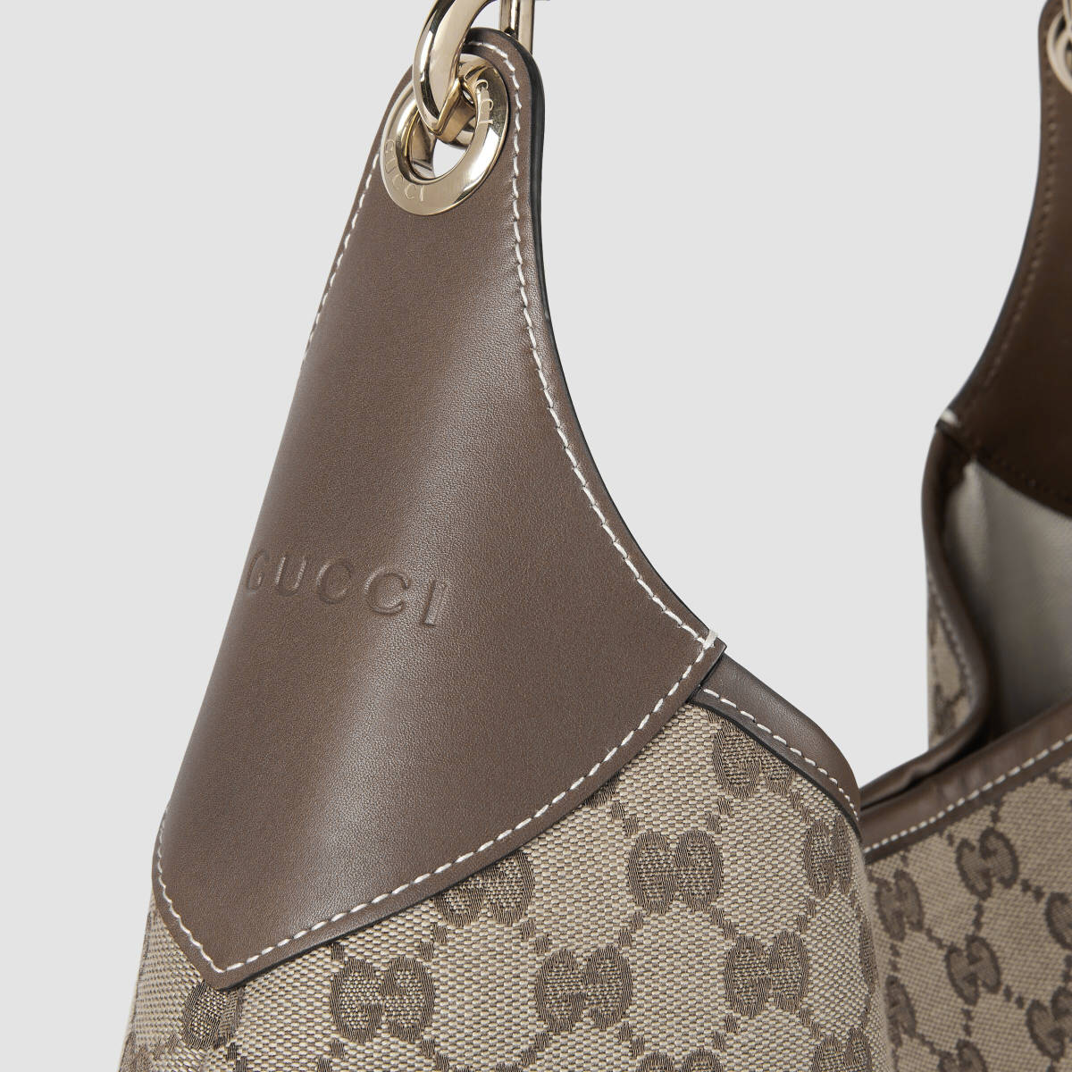 Gucci B Hobo Beige Shoulder Bag-5