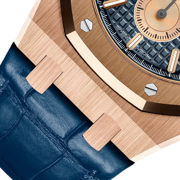 Audemars Piguet Royal Oak Selfwinding Chronograph Rose Gold Blue Index 41mm Blue Leather 26331OR.OO.D315CR.01-6