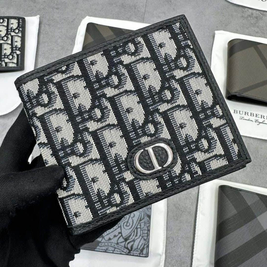 Dior Black Premium Compact Wallet-3