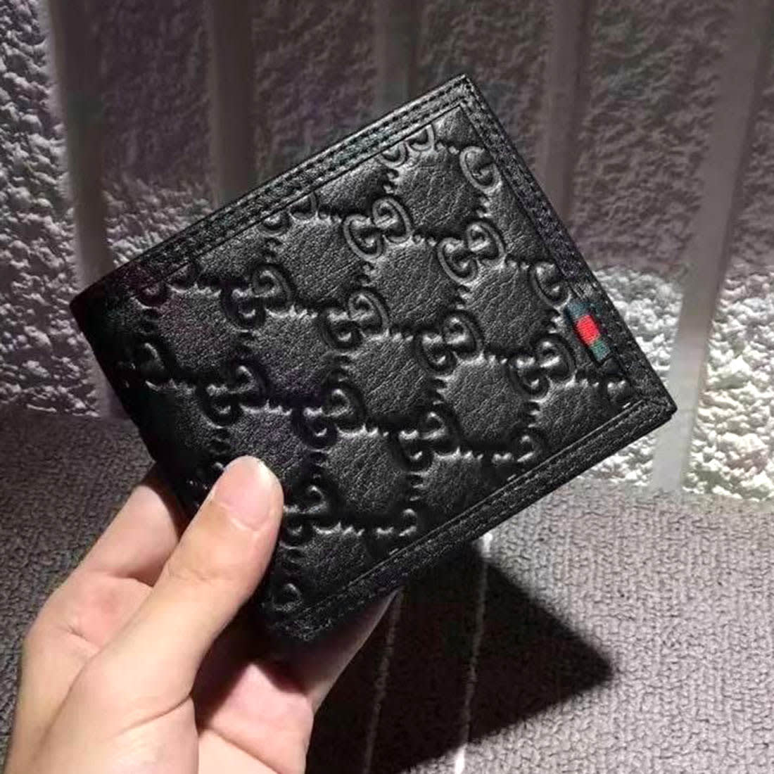 Gucci Black Premium Compact Wallet-0