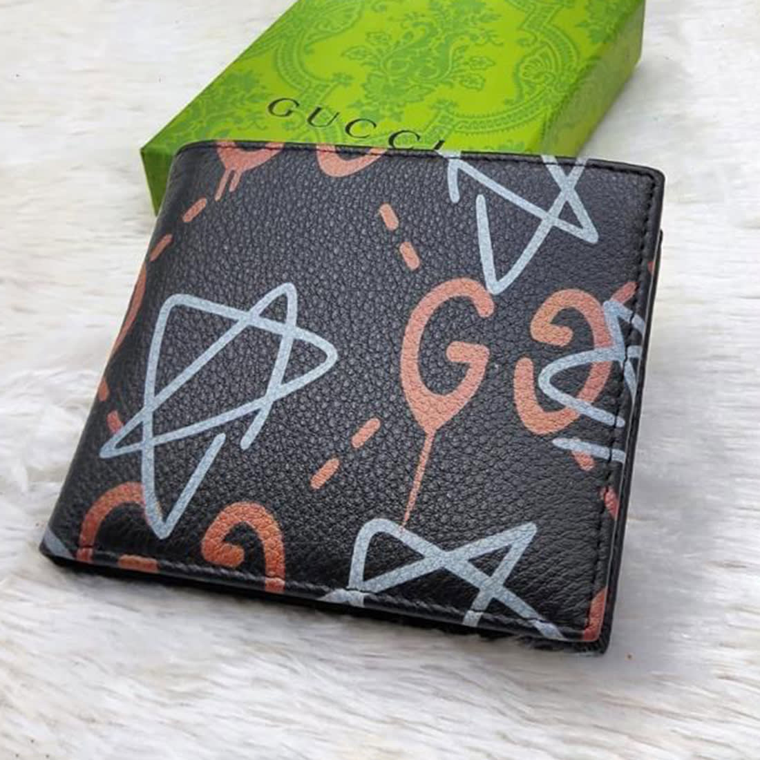 Gucci Black Premium Compact Wallet-0