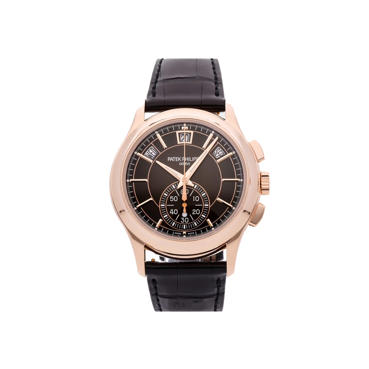Patek Philippe Complications Automatic Brown 18k Rose Gold Men’s Wristwatch 42 mm 5905R-001-0