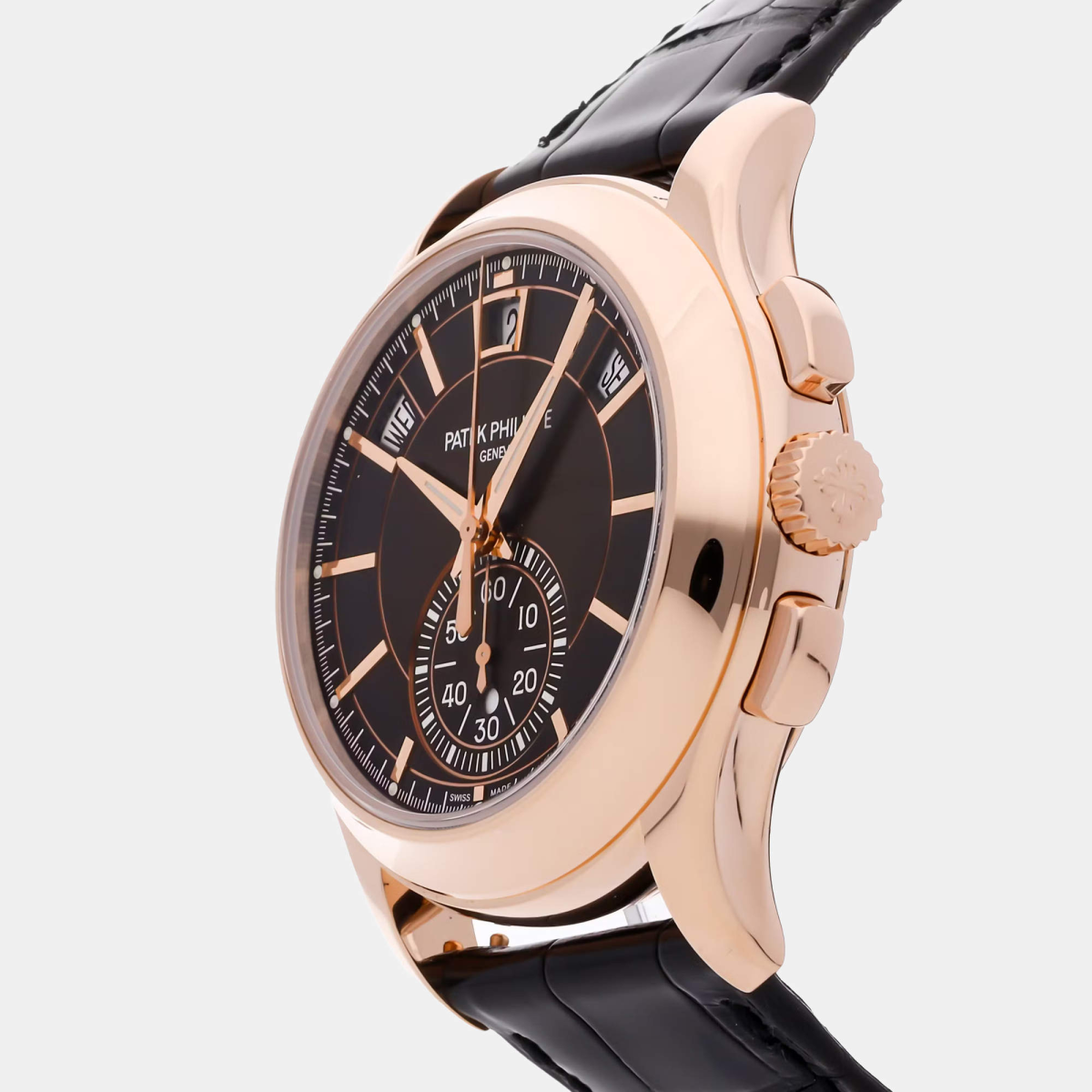 Patek Philippe Complications Automatic Brown 18k Rose Gold Men’s Wristwatch 42 mm 5905R-001-2