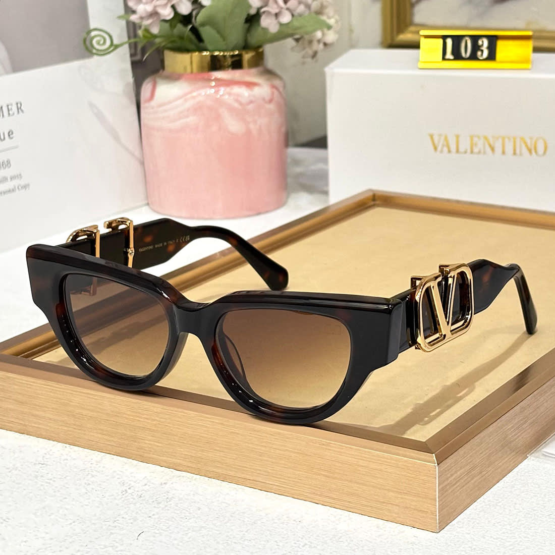 Valentino Brown Luxury Sunglasses-0