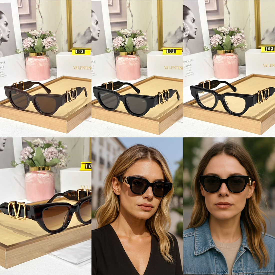 Valentino Black Luxury Sunglasses-2