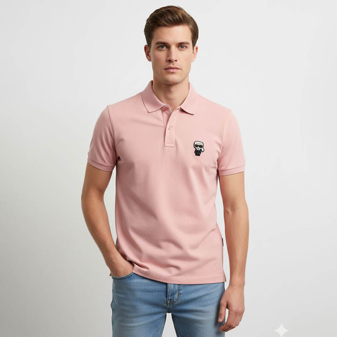 Karl Lagerfeld Pink Premium Quality T-shirt-2