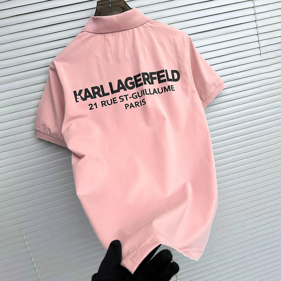 Karl Lagerfeld Pink Premium Quality T-shirt-3