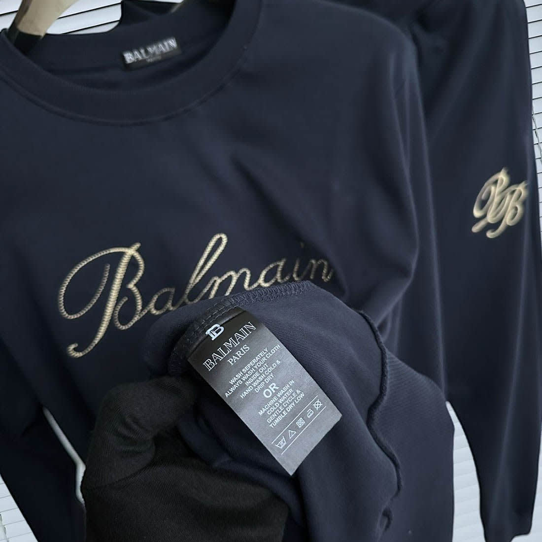 Balmain Paris Blue Premium Quality Tracksuit-2