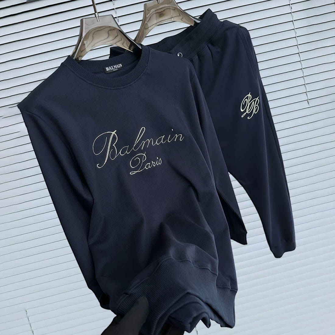 Balmain Paris Blue Premium Quality Tracksuit-3