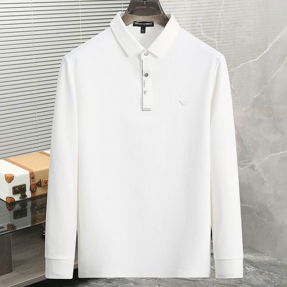 Emporio Armani White Cotton T-Shirt-0