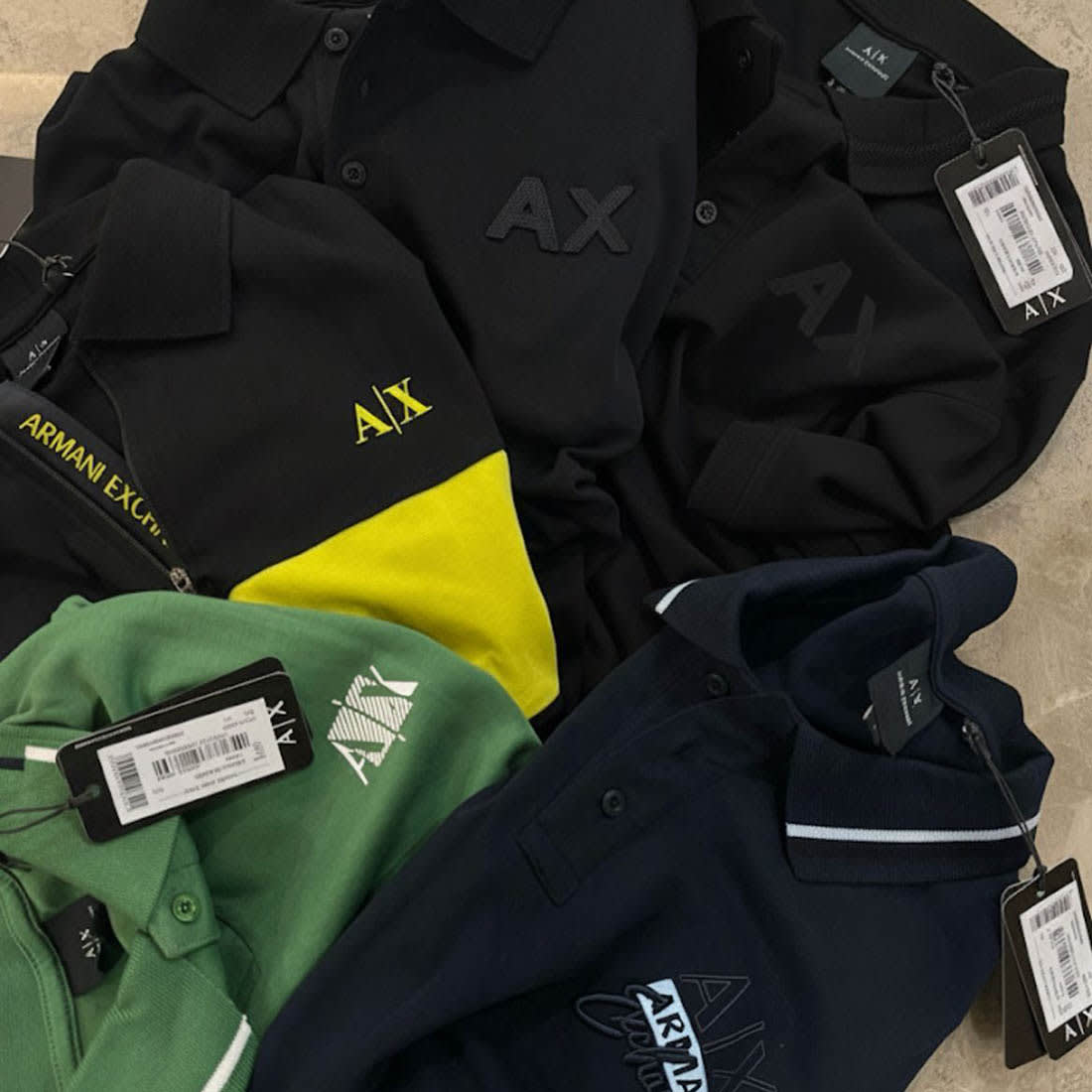 Armani Exchange Black & Yellow Premium Quality T-shirt-3