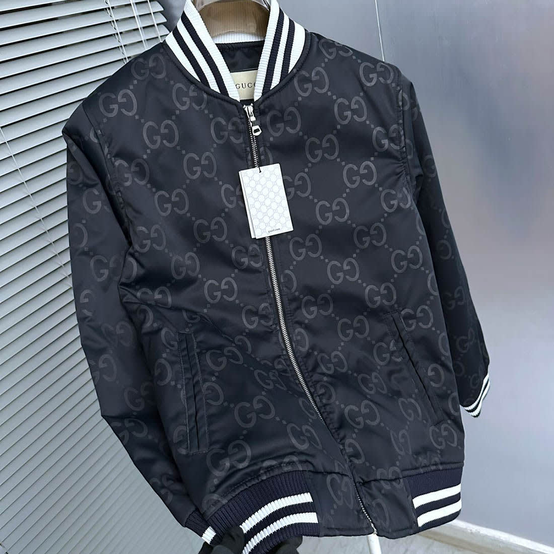 Gucci Jumbo GG Canvas Black Jacket-3