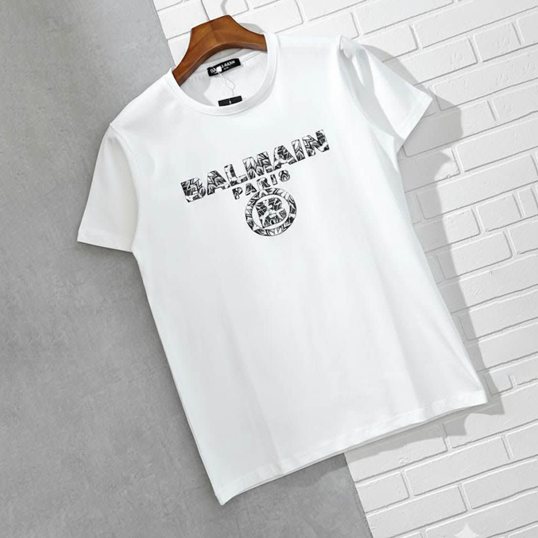 Balmain White Premium Quality T-shirt-1
