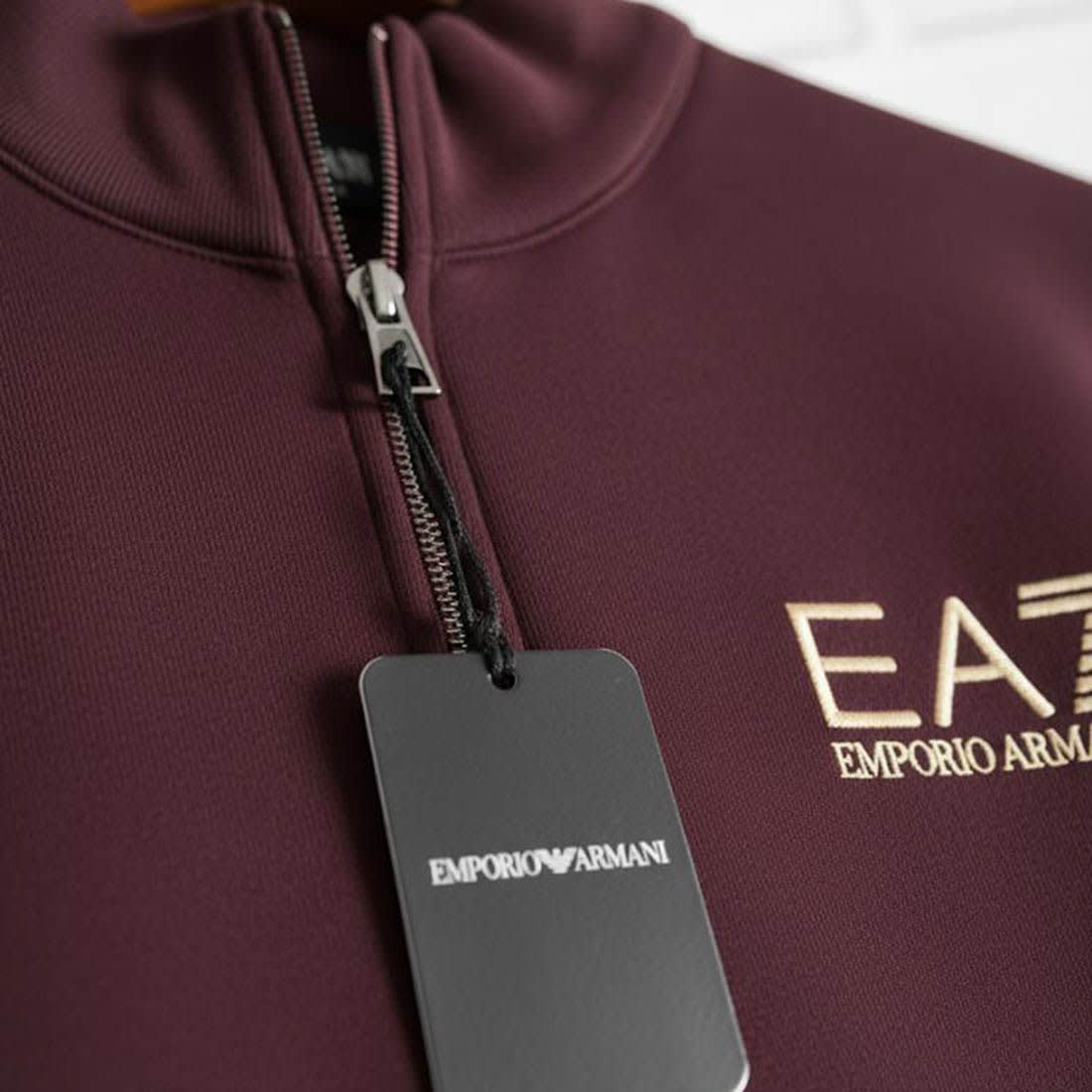 Emporio Armani EA7 Maroon Premium Tracksuit-1