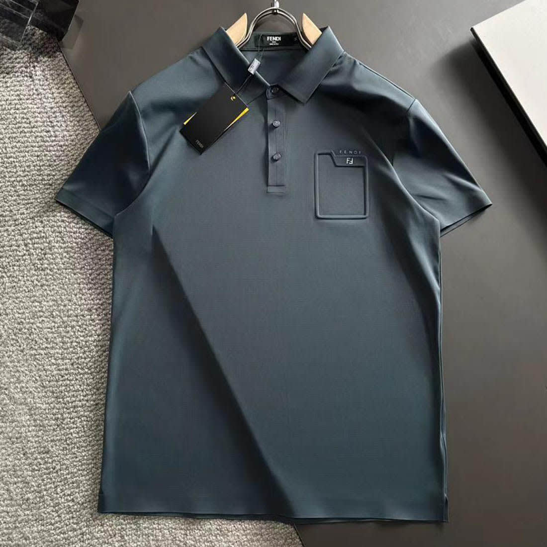 Fendi Blue Premium Quality T-shirt-0