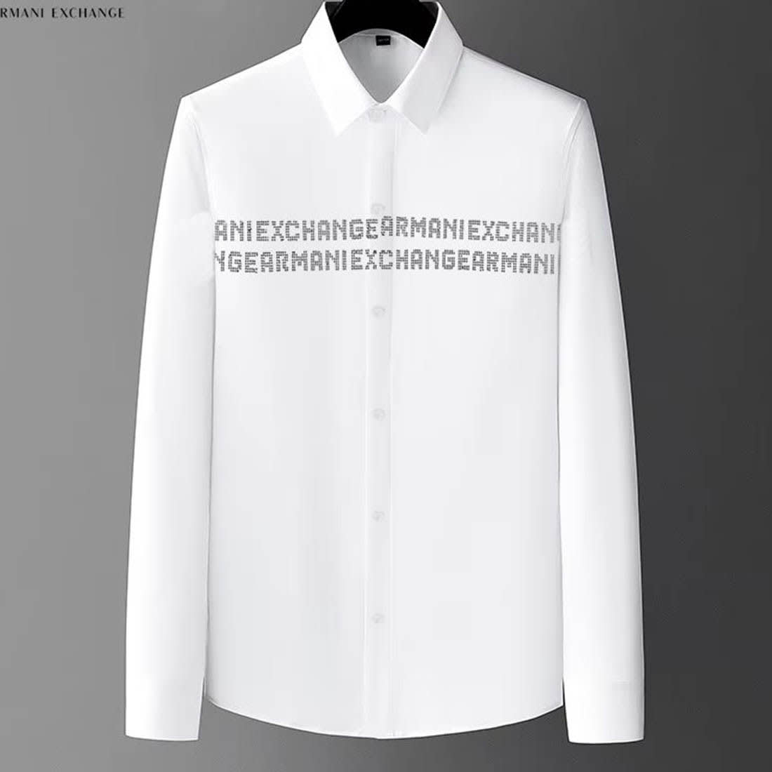 Armani Exchange Men's Regular Fit White Cotton Shirt-0