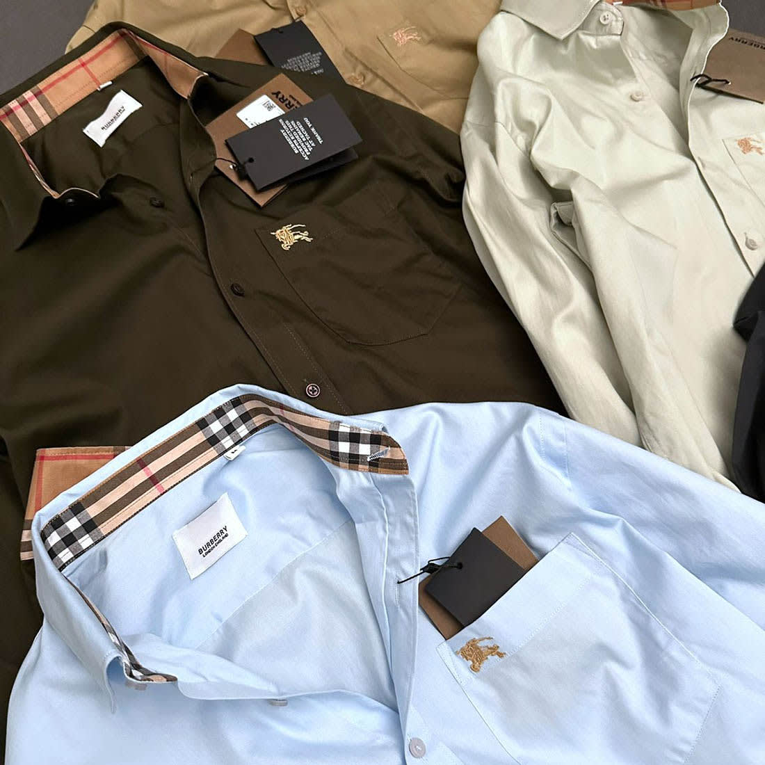 Burberry Green Premium Quality Shirt-2