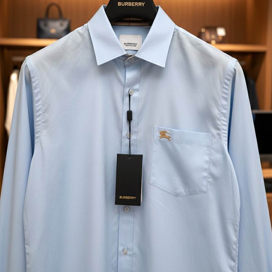 Burberry Sky Blue Premium Quality Shirt-1