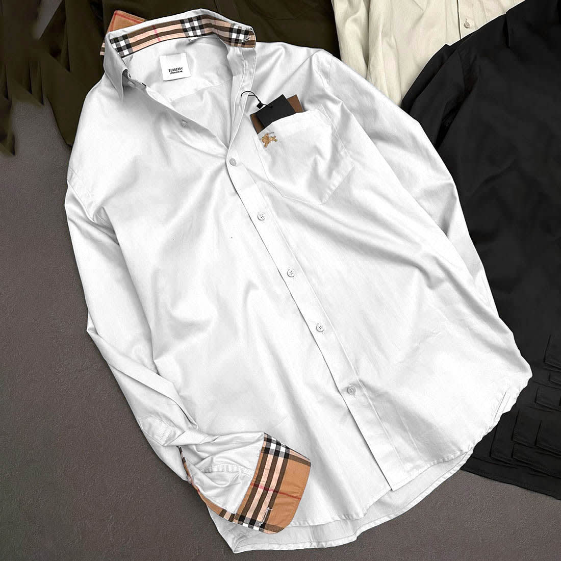 Burberry White Premium Quality Shirt-0