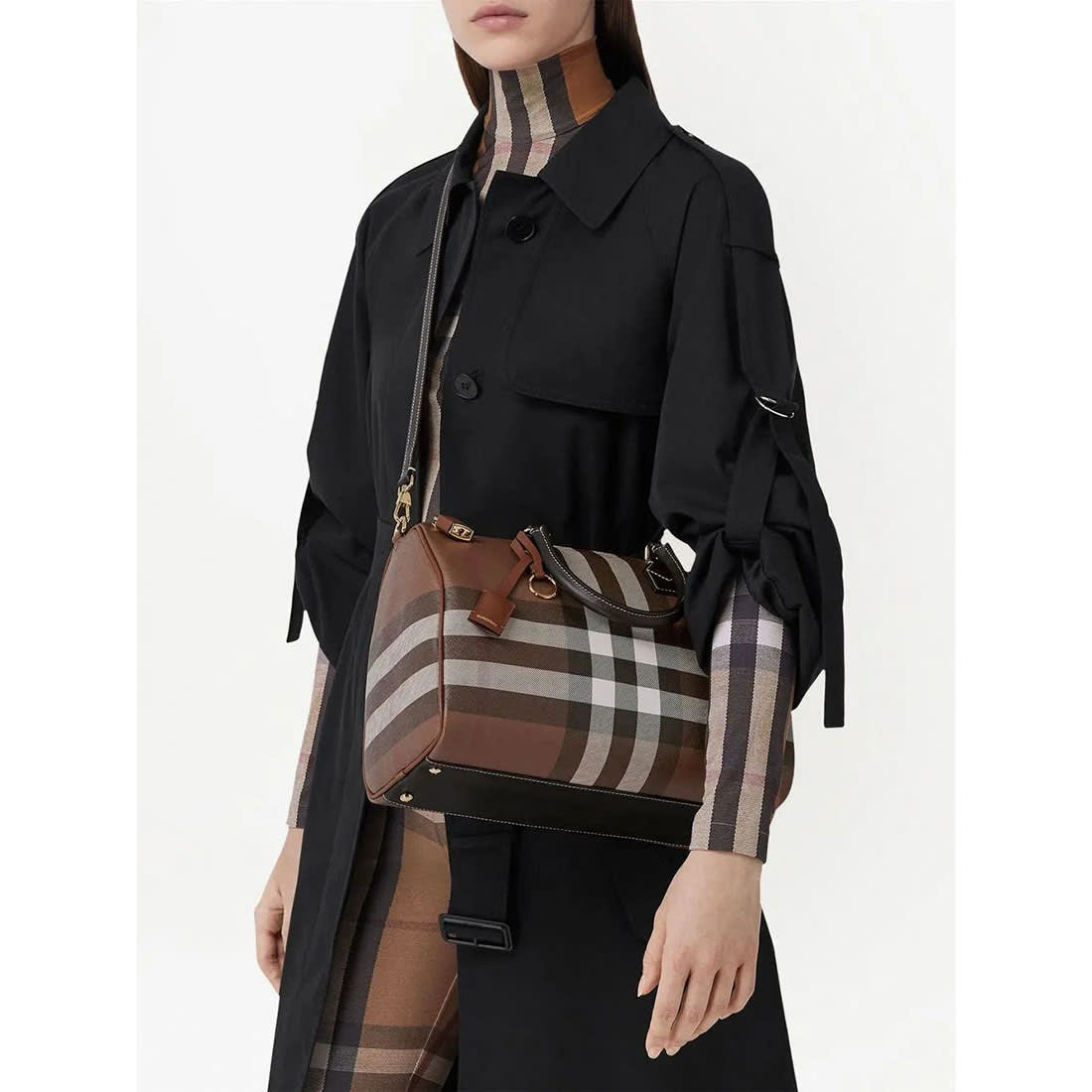 Burberry Check Brown Speedy Bag-1