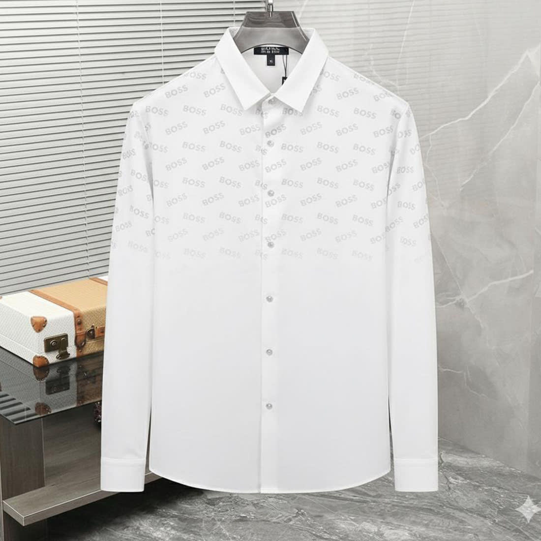 Hugo Boss White Premium Quality Shirt-0