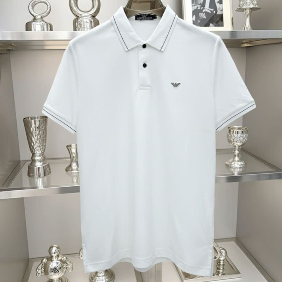 Giorgio Armani White Premium Quality T-shirt-0