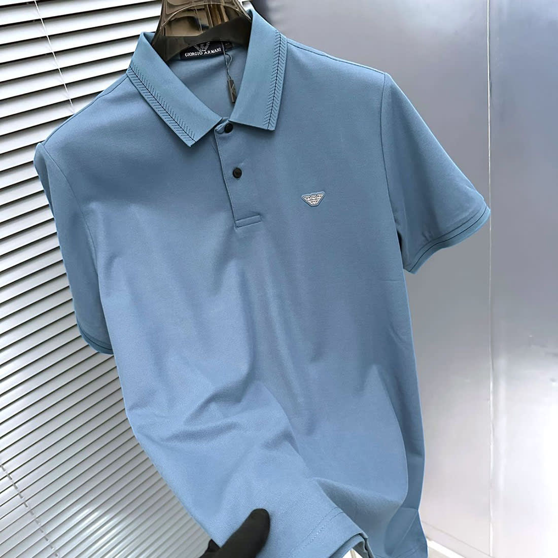 Giorgio Armani Sky Blue Premium Quality T-shirt-3