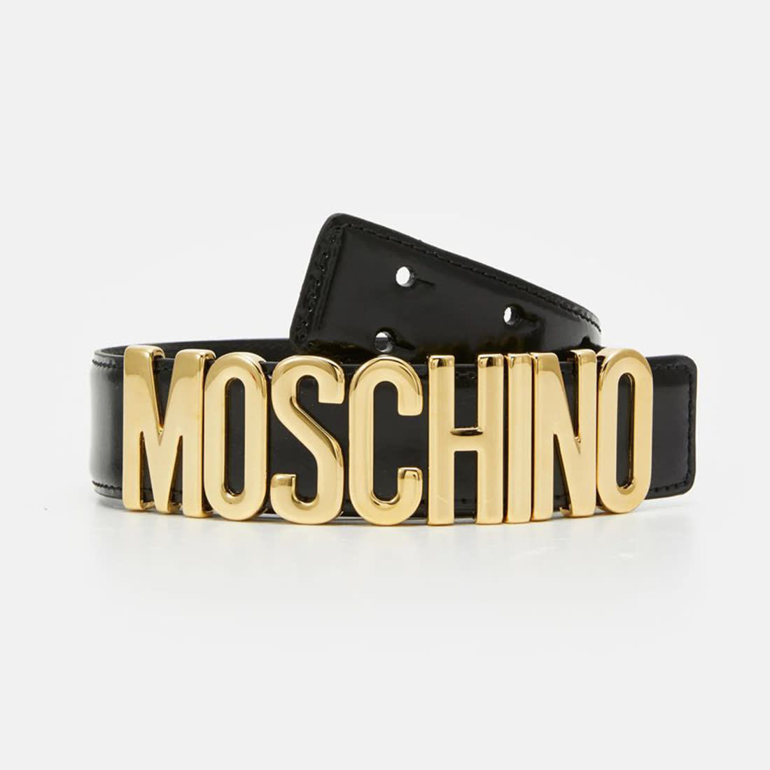 Moschino Black & Golden Premium Quality Belt-0