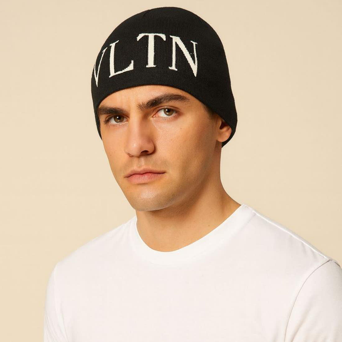 Valentino Black Cashmere Beanie-0
